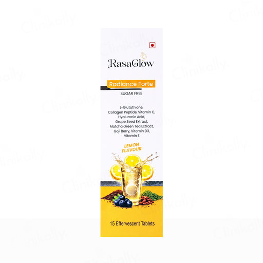 Rasaglow Radiance Forte Effervescent Tablet - Lemon Flavour